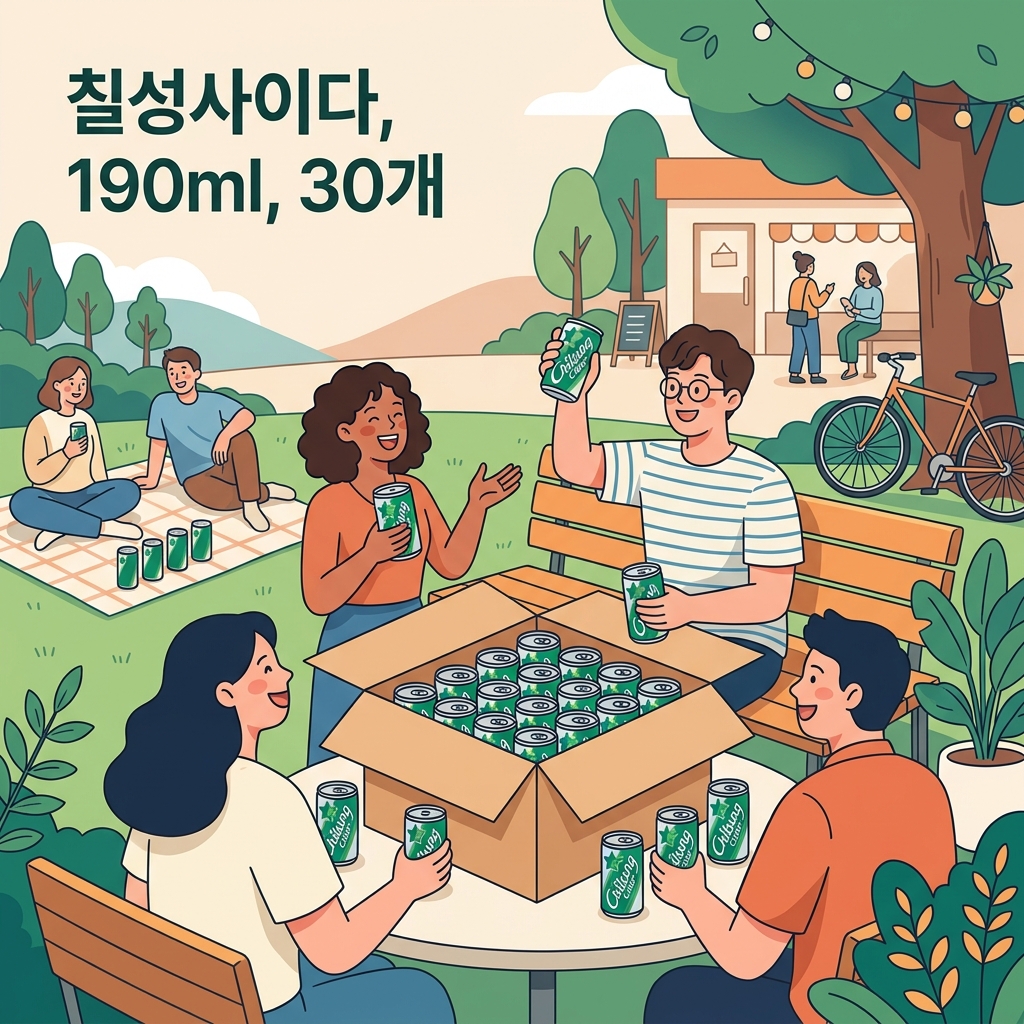 칠성사이다, 190ml, 30개 제품 이미지