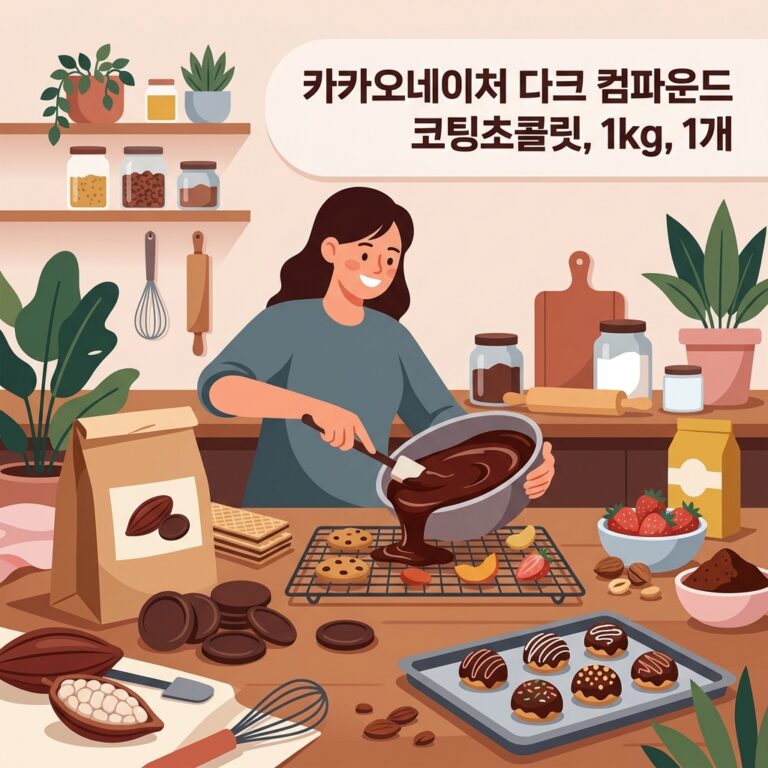 카카오네이처 다크 컴파운드 코팅초콜릿, 1kg, 1개