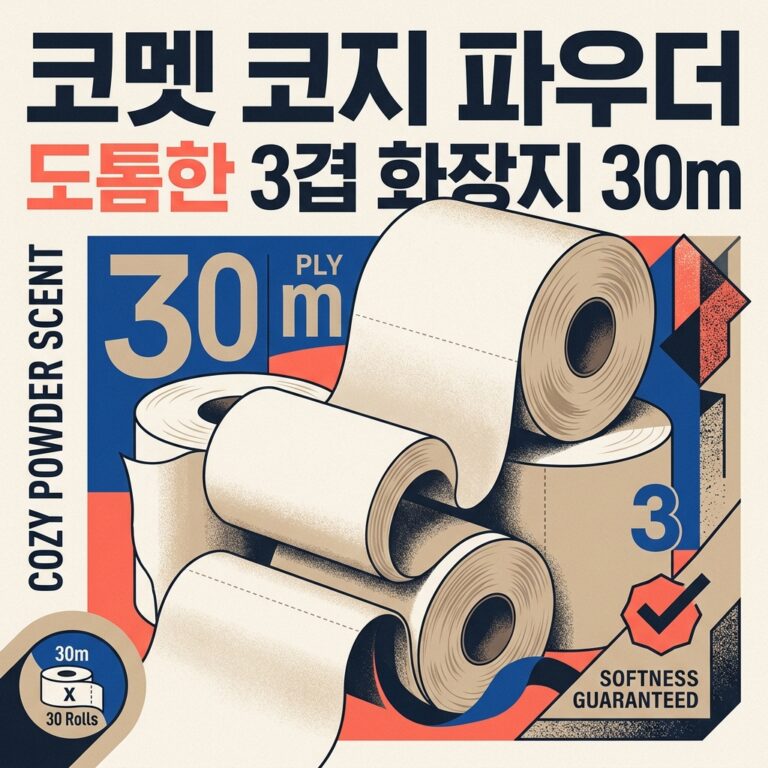 코멧 코지 파우더 도톰한 3겹 화장지 30m